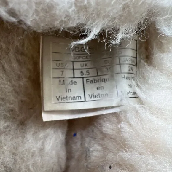 UGG Australia Women's Size 7 Ansley Tan Slippers 3312 Sherpa Lined Shoes - Picture 9 of 9